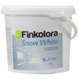 Finkolora Snow White 5L - 7,5kg kvalitní otěruvzdorná bílá barva