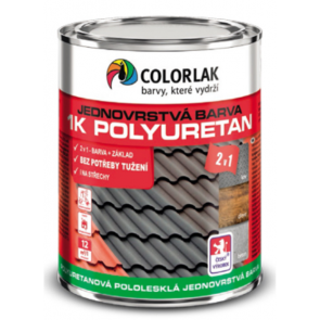 Colorlak 1K POLYURETAN U2210 RAL 9005 černá - 0,6 L
