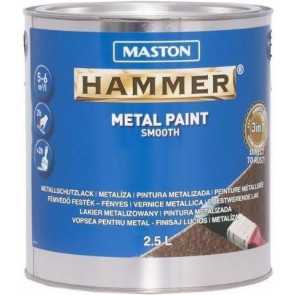 Paint Hammer Smooth Green 750ml nátěr na rezavé i nové kovové povrchy