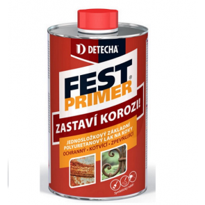Detecha Fest Primer 0,8Kg základní polyuretanový nátěr na kov se zbytky koroze a mnohé jiné povrchy
