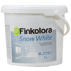 Finkolora Snow White 5L - 7,5kg kvalitní otěruvzdorná bílá barva