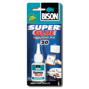 Bison Super Glue Industry 20ml blistr - Sekundové lepidlo v průmyslovém balení