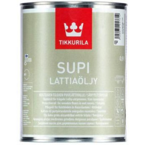 Tikkurila Supi Floor Oil (Lattiaöljy) podlahový olej pro sauny a vlhké místonsti 0,9L